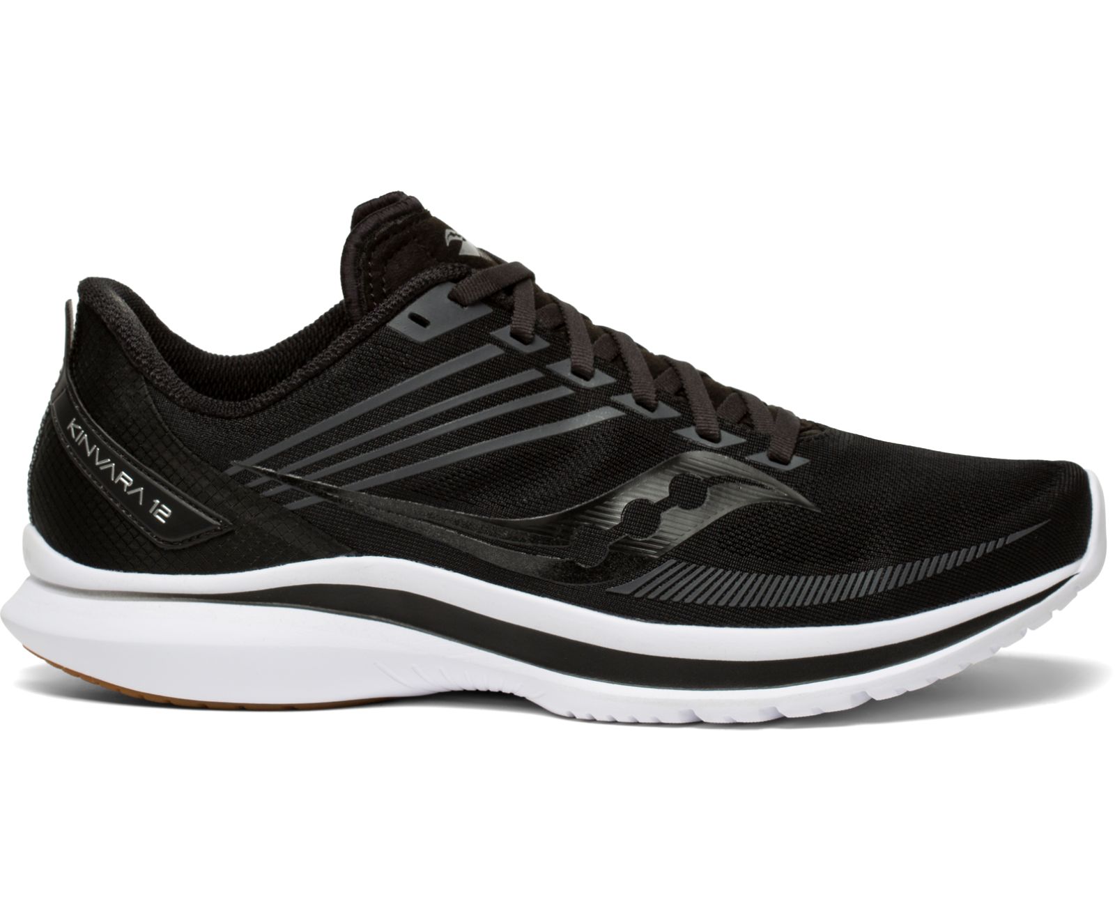 Men\'s Saucony Kinvara 12 Running Shoes Black | Singapore 523EBCX